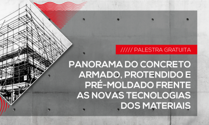 Ilustração do evento "PANORAMA DO CONCRETO ARMADO, PROTENDIDO  E PRÉ MOLDADO FRENTE AS NOVAS TECNOLOGIAS DOS MATERIAIS"