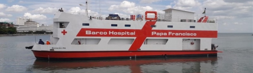 Navio funcionará como hospital nas comunidades ribeirinhas do Amazonas