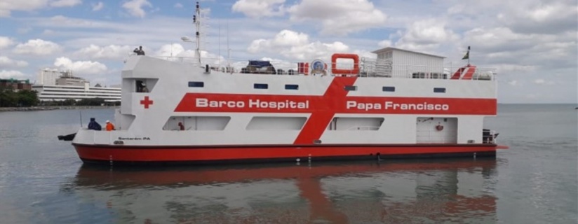 Navio funcionará como hospital nas comunidades ribeirinhas do Amazonas